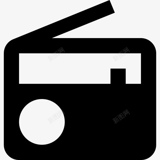 单色av收音机图标svg_新图网 https://ixintu.com 单色av收音机