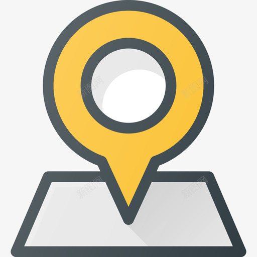 引脚地图和位置4线颜色图标svg_新图网 https://ixintu.com 地图和位置4 引脚 线颜色