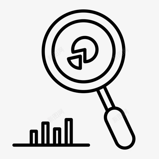 数据分析商业图表图表分析图标svg_新图网 https://ixintu.com 商业图表 图表分析 搜索统计 数据分析 统计分析