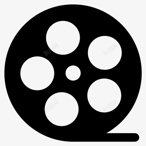 胶卷电影娱乐图标svg_新图网 https://ixintu.com 各种尺寸的基本图标 娱乐 电影 胶卷 视频