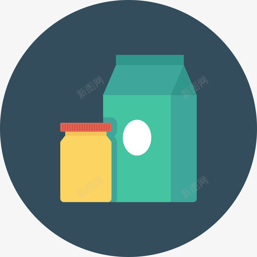 食品杂货网页开发ul平面圆圆形图标svg_新图网 https://ixintu.com 圆形 网页设计开发ul平面圆 食品杂货