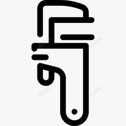 22号工具直线扳手图标svg_新图网 https://ixintu.com 22号工具直线扳手