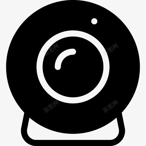 网络摄像头台式计算机填充图标svg_新图网 https://ixintu.com 台式计算机 填充 网络摄像头