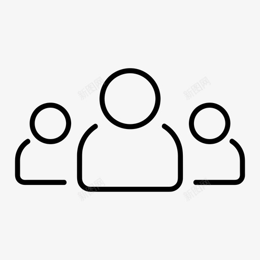 人物人群群组图标svg_新图网 https://ixintu.com 人物 人群 团队 所有尺寸的基本图标 用户 群组