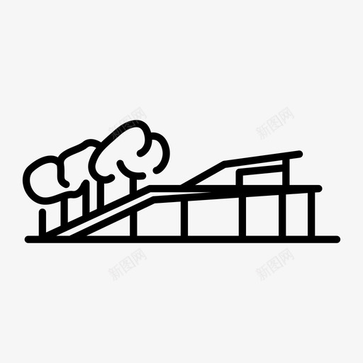 现代住宅建筑物住宅图标svg_新图网 https://ixintu.com 住宅 建筑物 物业 现代住宅