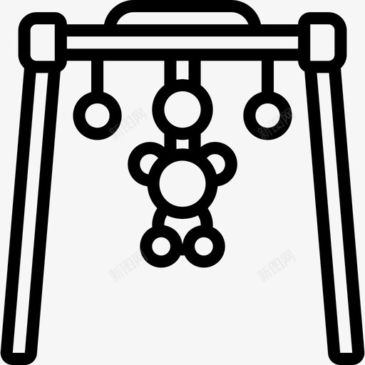秋千玩具14直线型图标svg_新图网 https://ixintu.com 玩具14 直线型 秋千