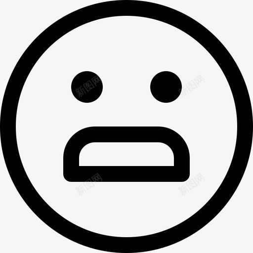 惊讶表情直率图标svg_新图网 https://ixintu.com 惊讶 直率 表情