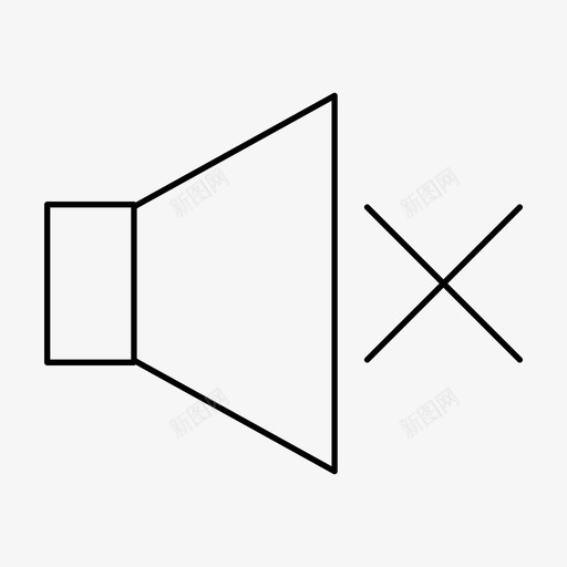 静音哑闲图标svg_新图网 https://ixintu.com 哑 无声 网页设计提纲 营销 闲 静 静音