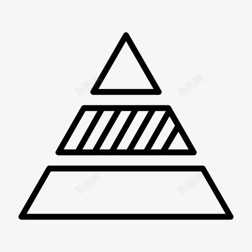 分析图表金字塔图标svg_新图网 https://ixintu.com 三角形 分析 图表 图表轮廓笔划 报告 统计 金字塔
