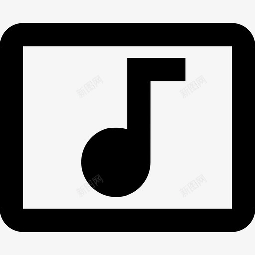 音乐av单色图标svg_新图网 https://ixintu.com av 单色 音乐