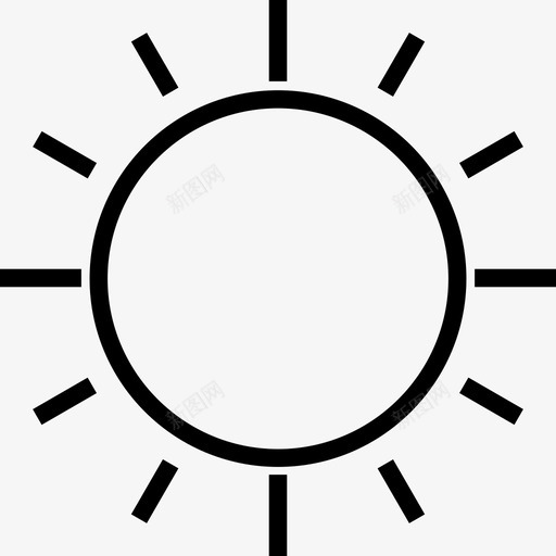 Sun用户界面24线性图标svg_新图网 https://ixintu.com Sun 用户界面24 线性