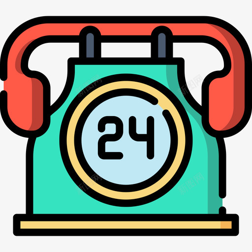 24小时网上购物11线性颜色图标svg_新图网 https://ixintu.com 24小时 线性颜色 网上购物11