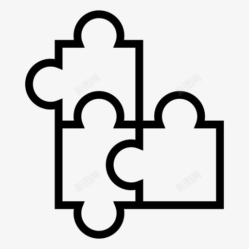 拼图解决方案战略图标svg_新图网 https://ixintu.com 战略 拼图 解决方案 财务2