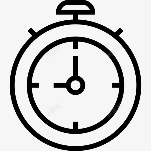 秒表全球物流8线性图标svg_新图网 https://ixintu.com 全球物流8 秒表 线性