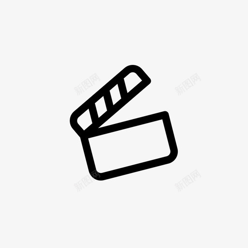 拍板导演电影图标svg_新图网 https://ixintu.com 场景 基本图标 导演 拍板 电影