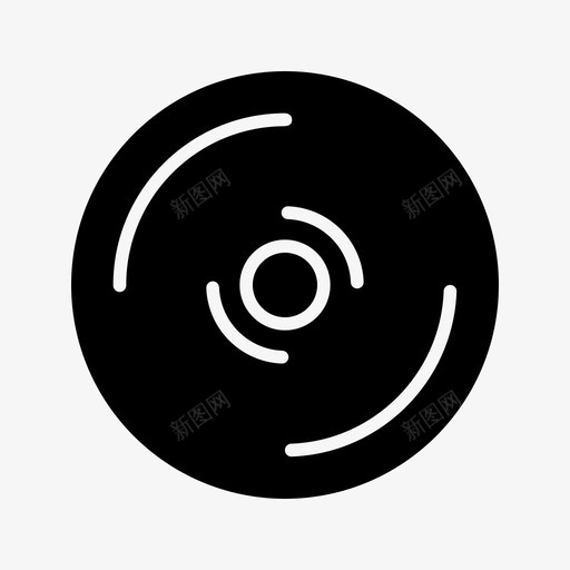 cd音频9个基本标志图标svg_新图网 https://ixintu.com 9个基本标志 cd 音频