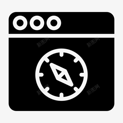 网络浏览器指南针图标svg_新图网 https://ixintu.com 指南针 浏览器 网络