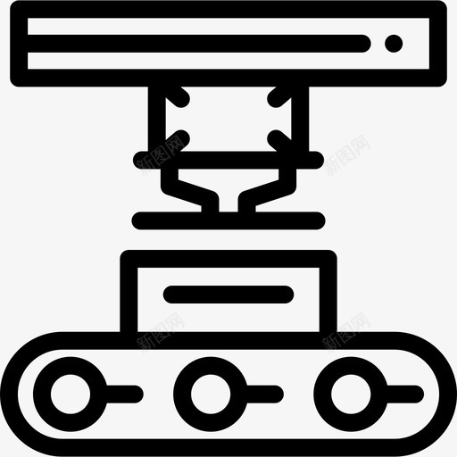 机械制造业7线性图标svg_新图网 https://ixintu.com 制造业7 机械 线性