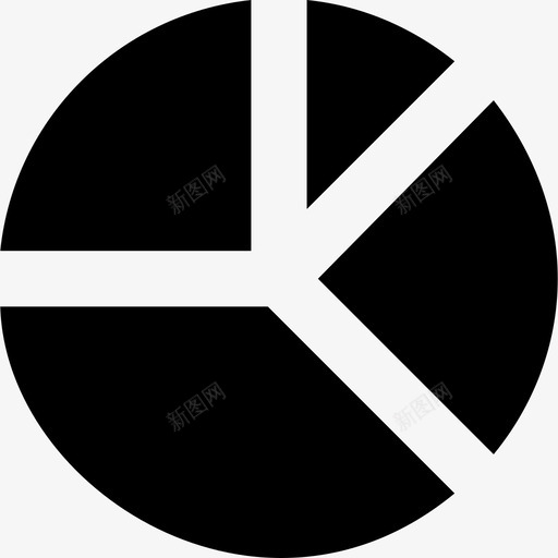 饼图搜索引擎优化和数字营销坚实图标svg_新图网 https://ixintu.com 坚实 搜索引擎优化和数字营销 饼图