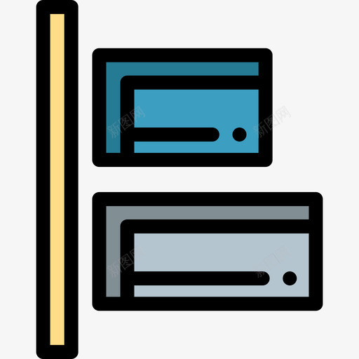 左对齐编辑工具4线性颜色图标svg_新图网 https://ixintu.com 左对齐 矢量编辑工具4 线性颜色