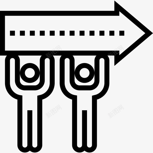团队合作团队合作11直线型图标svg_新图网 https://ixintu.com 团队合作 团队合作11 直线型
