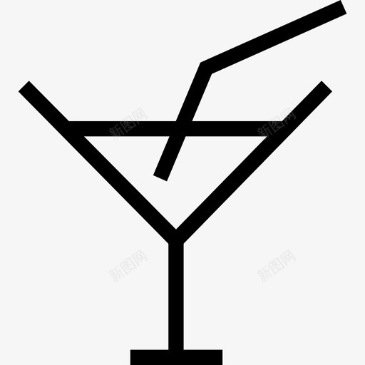 鸡尾酒爱情浪漫5直系图标svg_新图网 https://ixintu.com 爱情浪漫5 直系 鸡尾酒