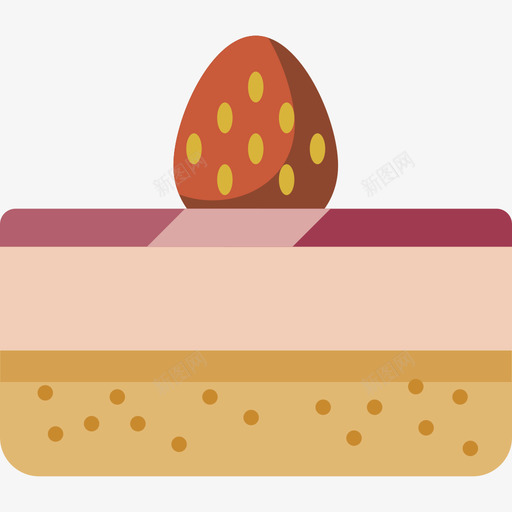 蛋糕食品甜点扁平图标svg_新图网 https://ixintu.com 扁平 蛋糕 食品甜点