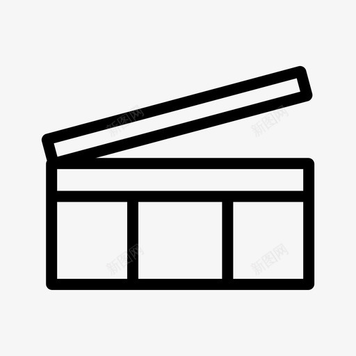 快板手电影制作人图标svg_新图网 https://ixintu.com 制作人 快板手 电影 电影偶像