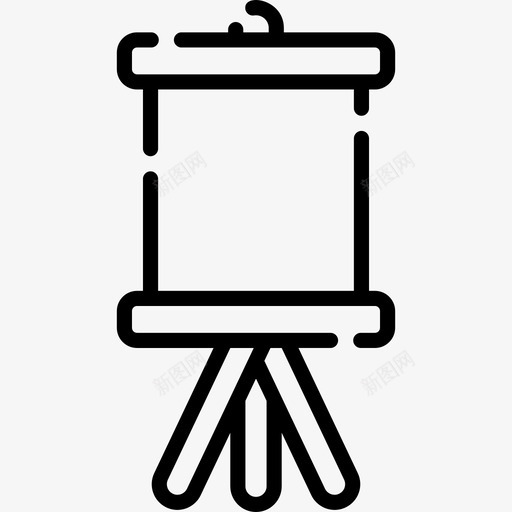 画布创意工具8线性图标svg_新图网 https://ixintu.com 创意工具8 画布 线性