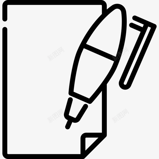 写作普通艺术15直线图标svg_新图网 https://ixintu.com 写作 普通艺术15 直线