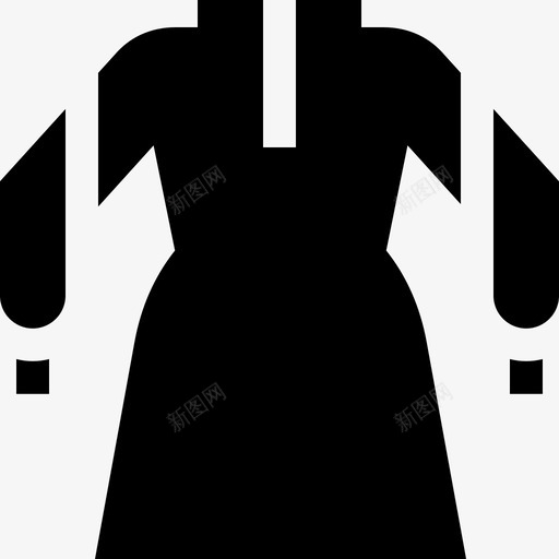 连衣裙秋装3件填充图标svg_新图网 https://ixintu.com 填充 秋装3件 连衣裙