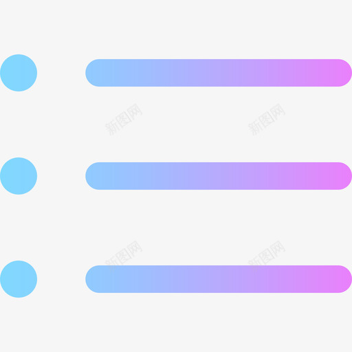 列表ui超级基本2渐变图标svg_新图网 https://ixintu.com ui超级基本2 列表 渐变
