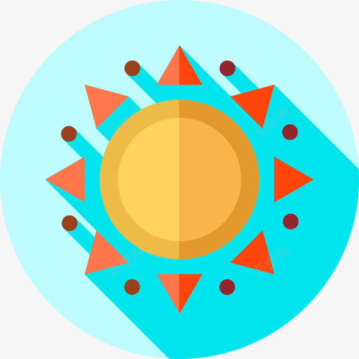 Sun5月5日Flat图标svg_新图网 https://ixintu.com 5月5日 Flat Sun