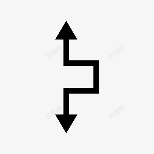 箭头方向下图标svg_新图网 https://ixintu.com 上 下 实心细箭头 方向 符号 箭头