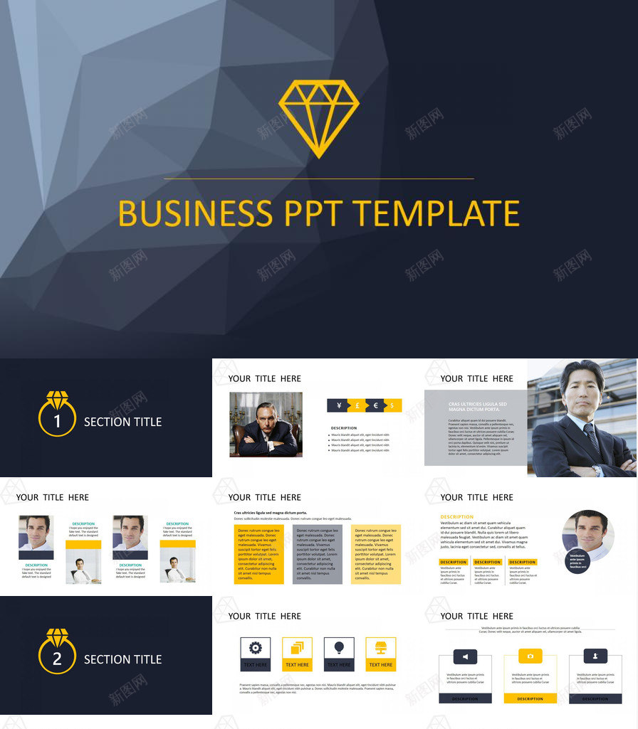 黑白工作总结商务通用PPT模板_新图网 https://ixintu.com 商务 商务通 工作总结 通用 黑白