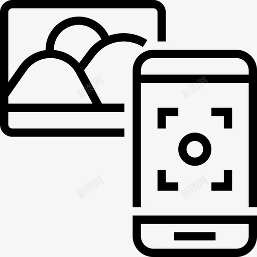 智能手机24小时多媒体线性图标svg_新图网 https://ixintu.com 24小时多媒体 智能手机 线性
