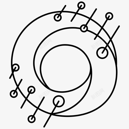 技术数字电子图标svg_新图网 https://ixintu.com 技术 数字 电子 社交网络 网络连接