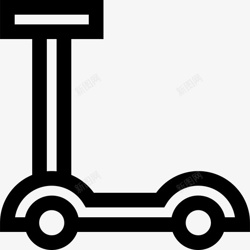 踏板车圣诞玩具8直线型图标svg_新图网 https://ixintu.com 圣诞玩具8 直线型 踏板车