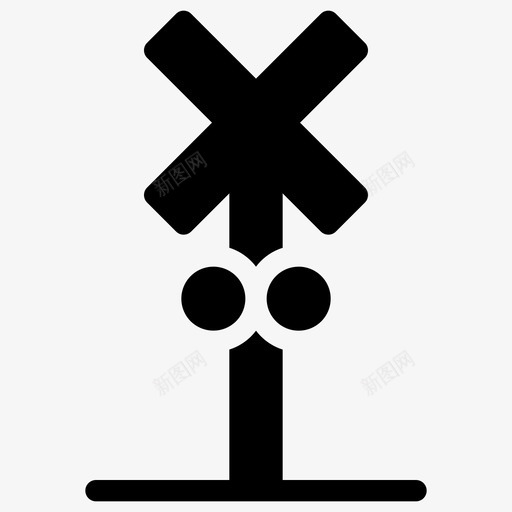列车标志交叉标志道路图标svg_新图网 https://ixintu.com 交叉标志 交通 列车标志 火车站 道路