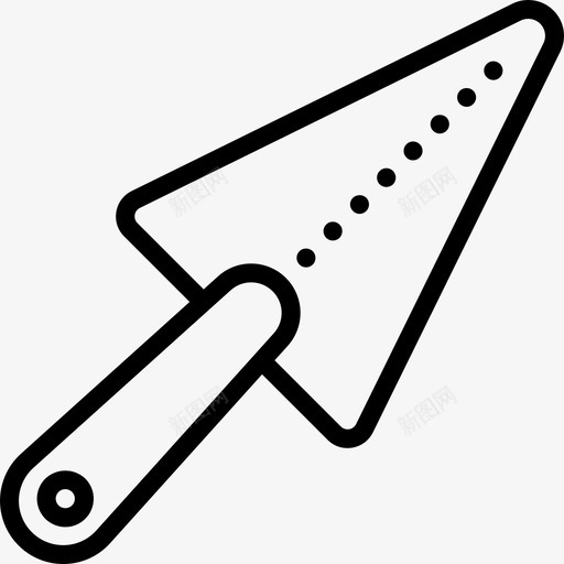 抹子工具30线性图标svg_新图网 https://ixintu.com 工具30 抹子 线性