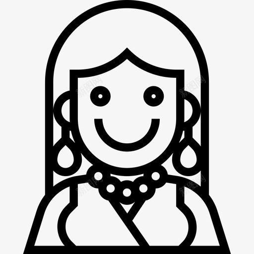 女法国2直系图标svg_新图网 https://ixintu.com 女 法国2 直系