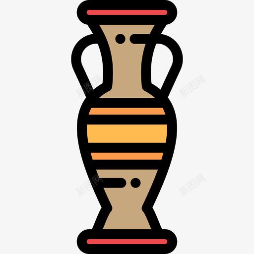Amphora古希腊3线性颜色图标svg_新图网 https://ixintu.com Amphora 古希腊3 线性颜色