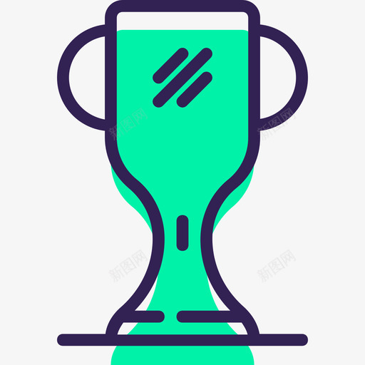 奖杯商业148绿影图标svg_新图网 https://ixintu.com 商业148 奖杯 绿影
