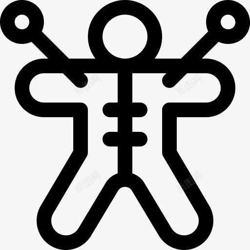 伏都教娃娃万圣节49直系图标svg_新图网 https://ixintu.com 万圣节49 伏都教娃娃 直系