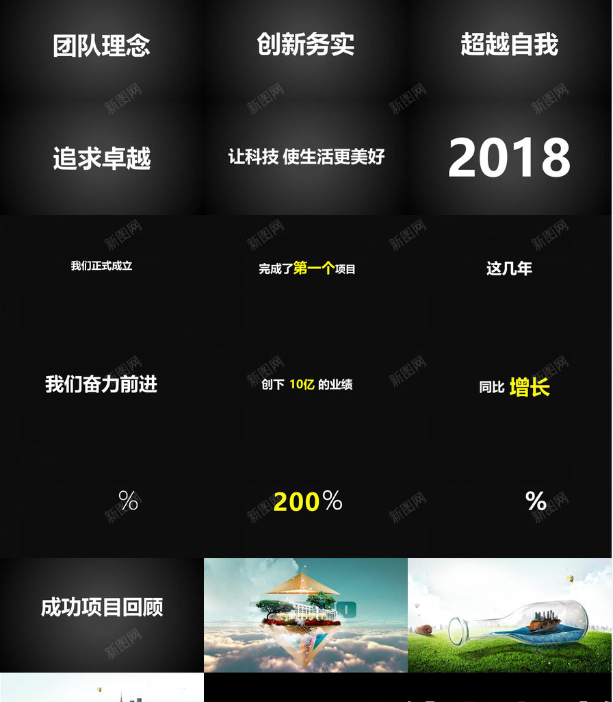 炫酷动态图文快闪公司团队介绍团队建设PPT模板_新图网 https://ixintu.com 介绍 公司 动态 团队 图文 建设 快闪 炫酷