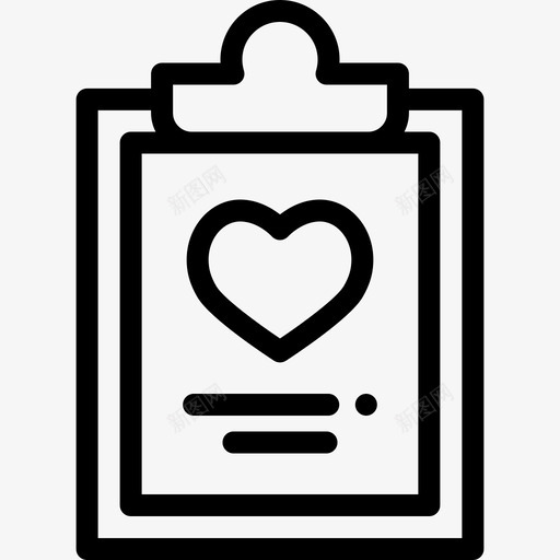 剪贴板笔记任务5线性图标svg_新图网 https://ixintu.com 剪贴板 笔记任务5 线性