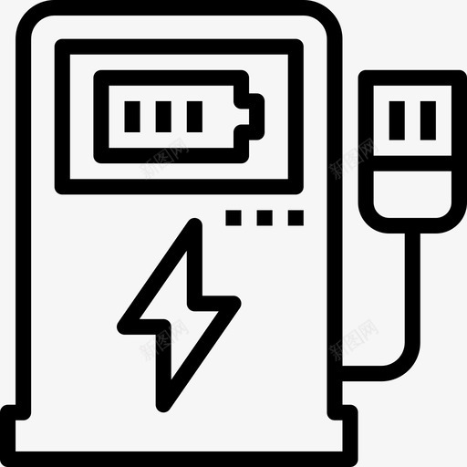 充电环境10线性图标svg_新图网 https://ixintu.com 充电 环境10 线性