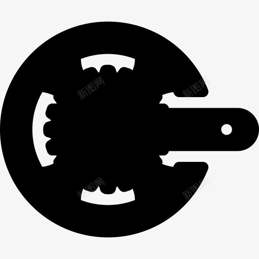 链条自行车组件2填充图标svg_新图网 https://ixintu.com 填充 自行车组件2 链条