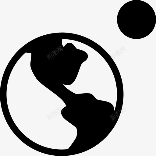 地球空间36填充图标svg_新图网 https://ixintu.com 地球 填充 空间36
