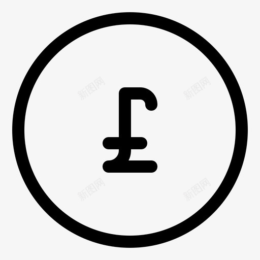 英镑硬币货币付款图标svg_新图网 https://ixintu.com 付款 商店付款 英镑硬币 货币 费率